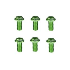 Ashima, Aluschrauben, M5x10, T20, Alu 7075, 6er Set Grün