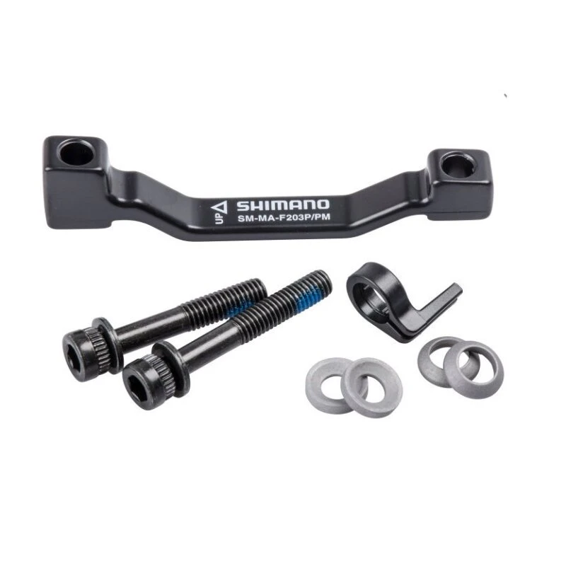 Shimano, Adapter, Disc Brake, Von Postmount Bremse Auf Postmount Gabel (PM7), 180 Auf 203mm 1 Shimano, Adapter, Disc Brake, Von Postmount Bremse Auf Postmount Gabel (PM7), 180 Auf 203mm