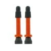 VAR, Ventil Alu Tubelessventil Für TL-Ready Umrüstung SV, 6,5mm, 35mm Lang, 2er Pack, Orange