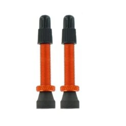 VAR, Ventil Alu Tubelessventil Für TL-Ready Umrüstung SV, 6,5mm, 35mm Lang, 2er Pack, Orange
