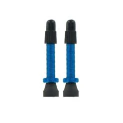 VAR, Ventil Alu Tubelessventil Für TL-Ready Umrüstung SV, 6,5mm, 40mm Lang, 2er Pack, Blau