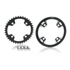 XLC, Bosch E-Bike Kettenblatt, 38 Zahn, Incl. Schurzring, LK104mm, Schwarz